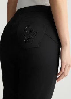 Liu Jo Pantalon cropped à taille haute|Femme Pantalons