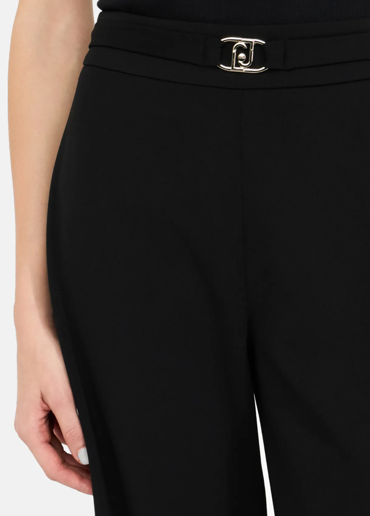 Liu Jo Pantalon cropped avec ceinture|Femme Pantalons