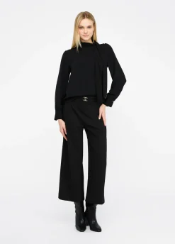 Liu Jo Pantalon cropped avec ceinture|Femme Pantalons