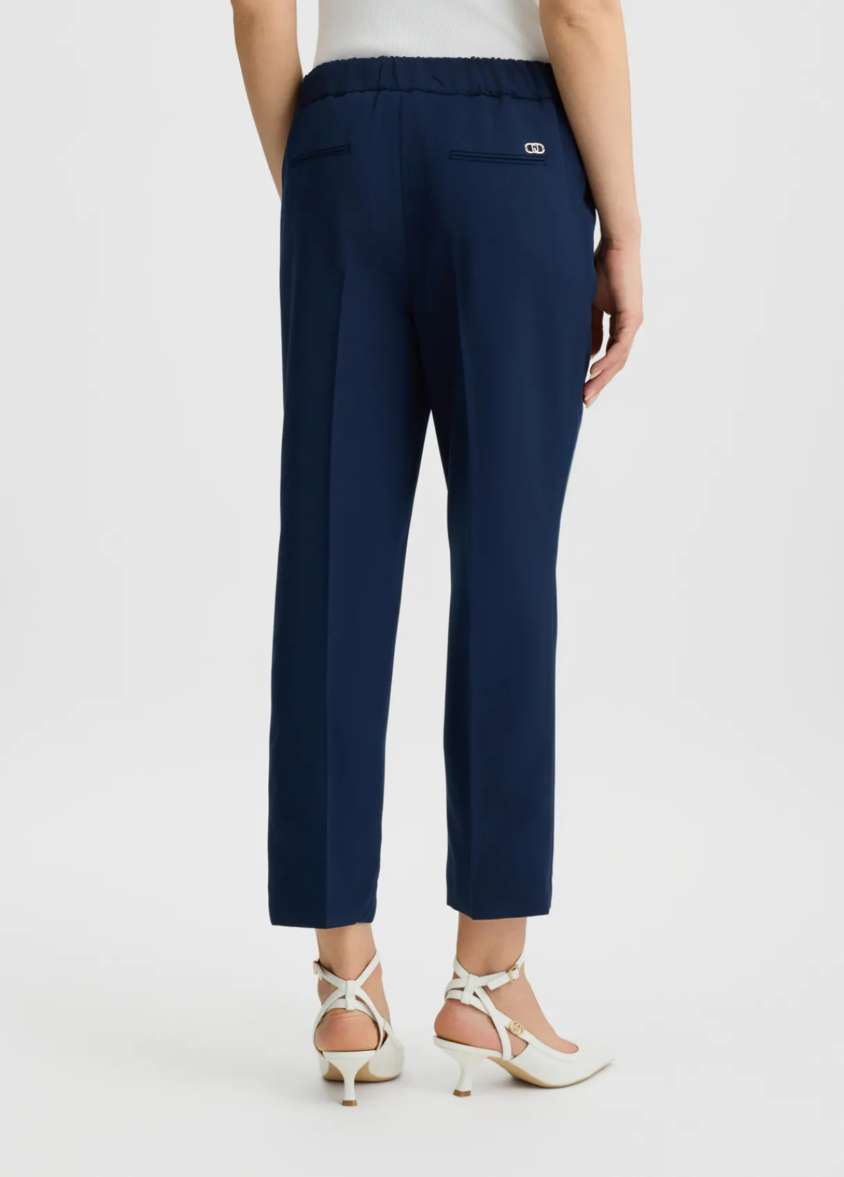 Liu Jo Pantalon cropped avec pli|Femme Pantalons