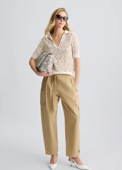 Liu Jo Pantalon cropped cargo|Femme Pantalons