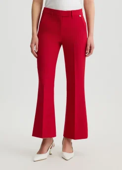Liu Jo Pantalon cropped en piqué|Femme Pantalons