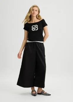 Liu Jo Pantalon cropped palazzo|Femme Pantalons