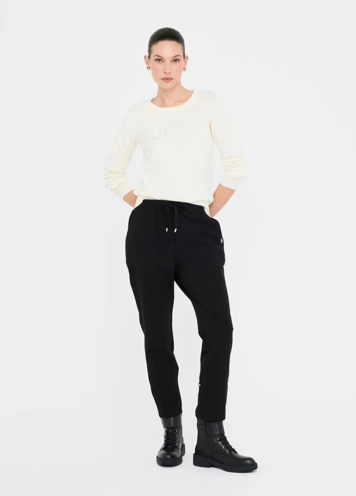 Liu Jo Pantalon de jogging avec cordon de serrage|Femme Vêtements De Sport|Pantalons