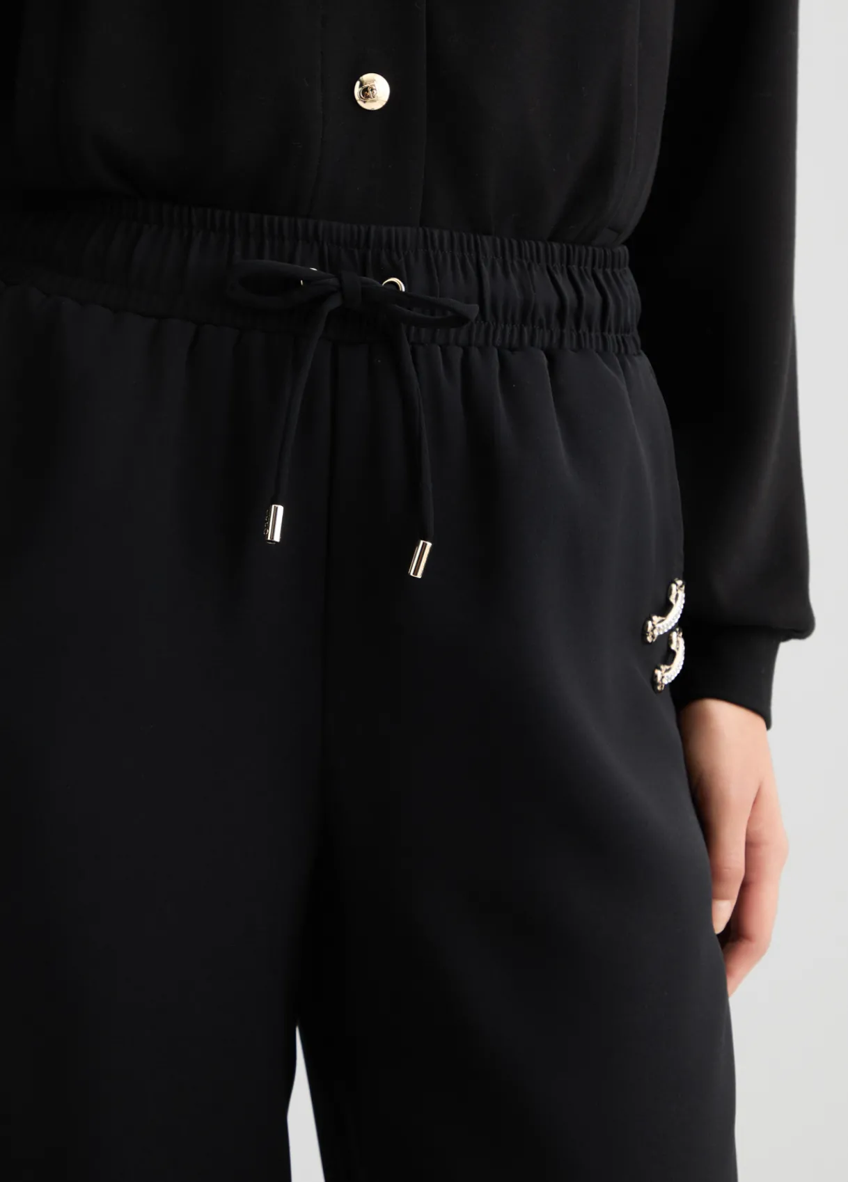 Liu Jo Pantalon de jogging cropped|Femme Vêtements De Sport|Pantalons