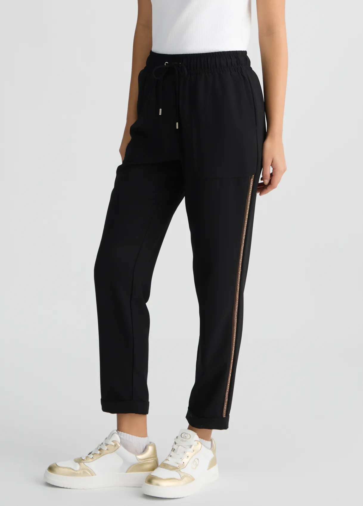 Liu Jo Pantalon de jogging en cady|Femme Vêtements De Sport|Pantalons