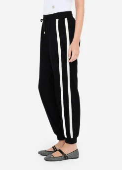 Liu Jo Pantalon de jogging en molleton avec dentelle|Femme Vêtements De Sport|Pantalons
