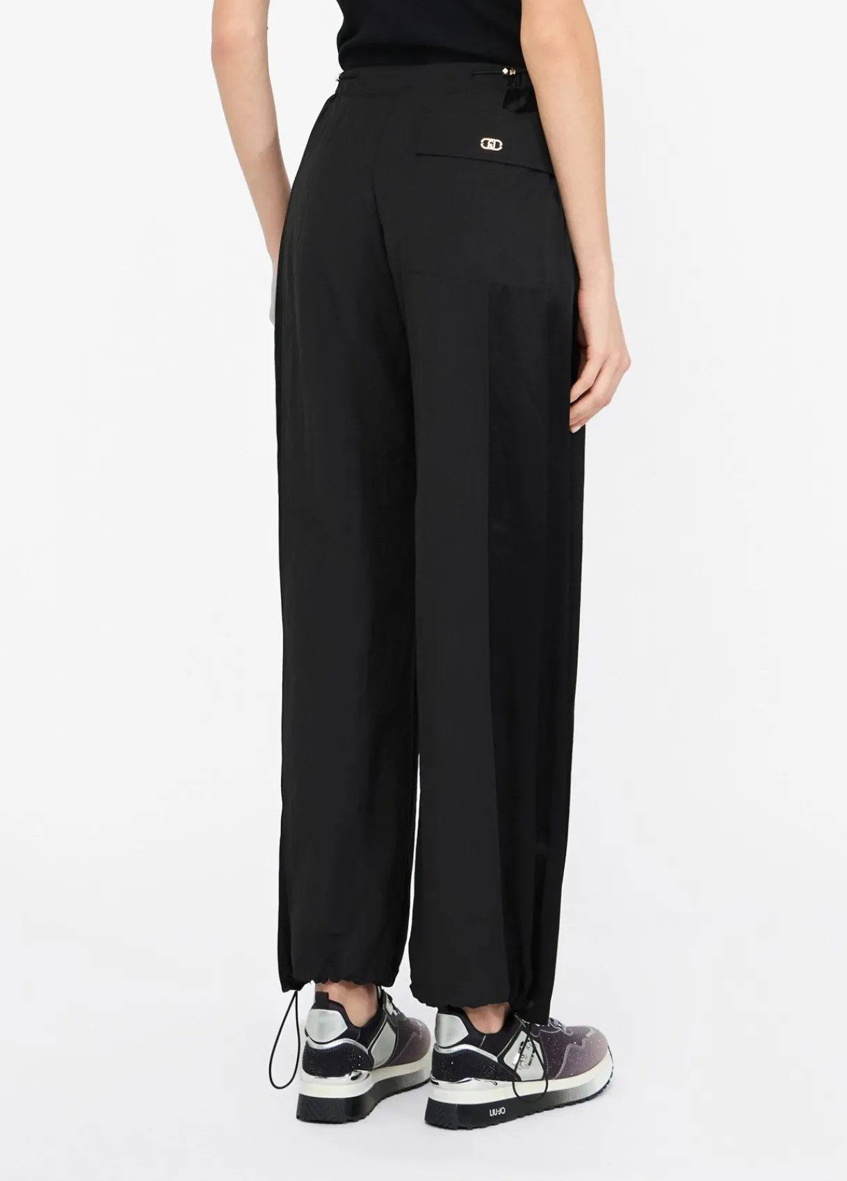 Liu Jo Pantalon de jogging en nylon et satin|Femme Vêtements De Sport|Pantalons
