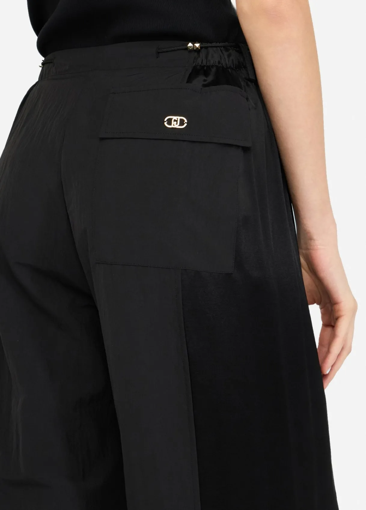 Liu Jo Pantalon de jogging en nylon et satin|Femme Vêtements De Sport|Pantalons