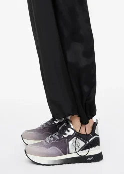 Liu Jo Pantalon de jogging en nylon et satin|Femme Vêtements De Sport|Pantalons