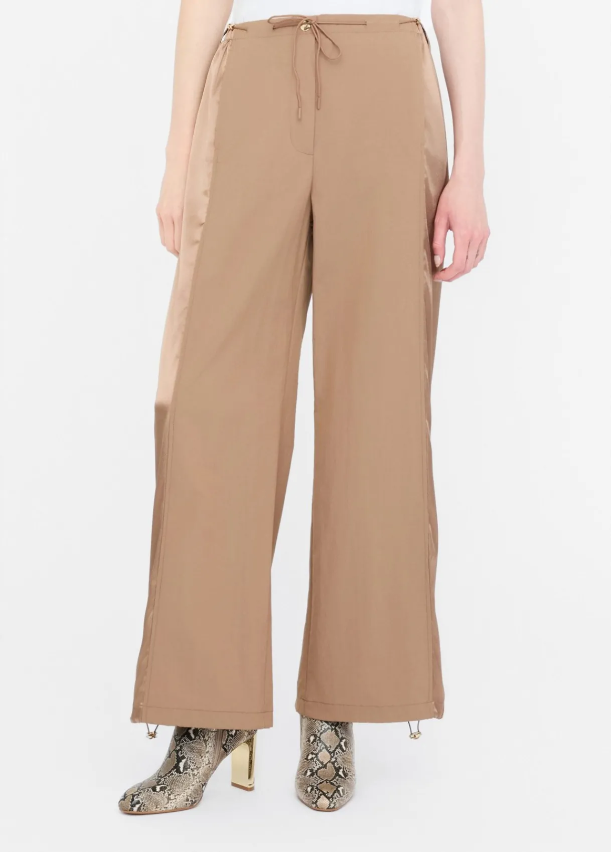 Liu Jo Pantalon de jogging en nylon et satin|Femme Vêtements De Sport|Pantalons