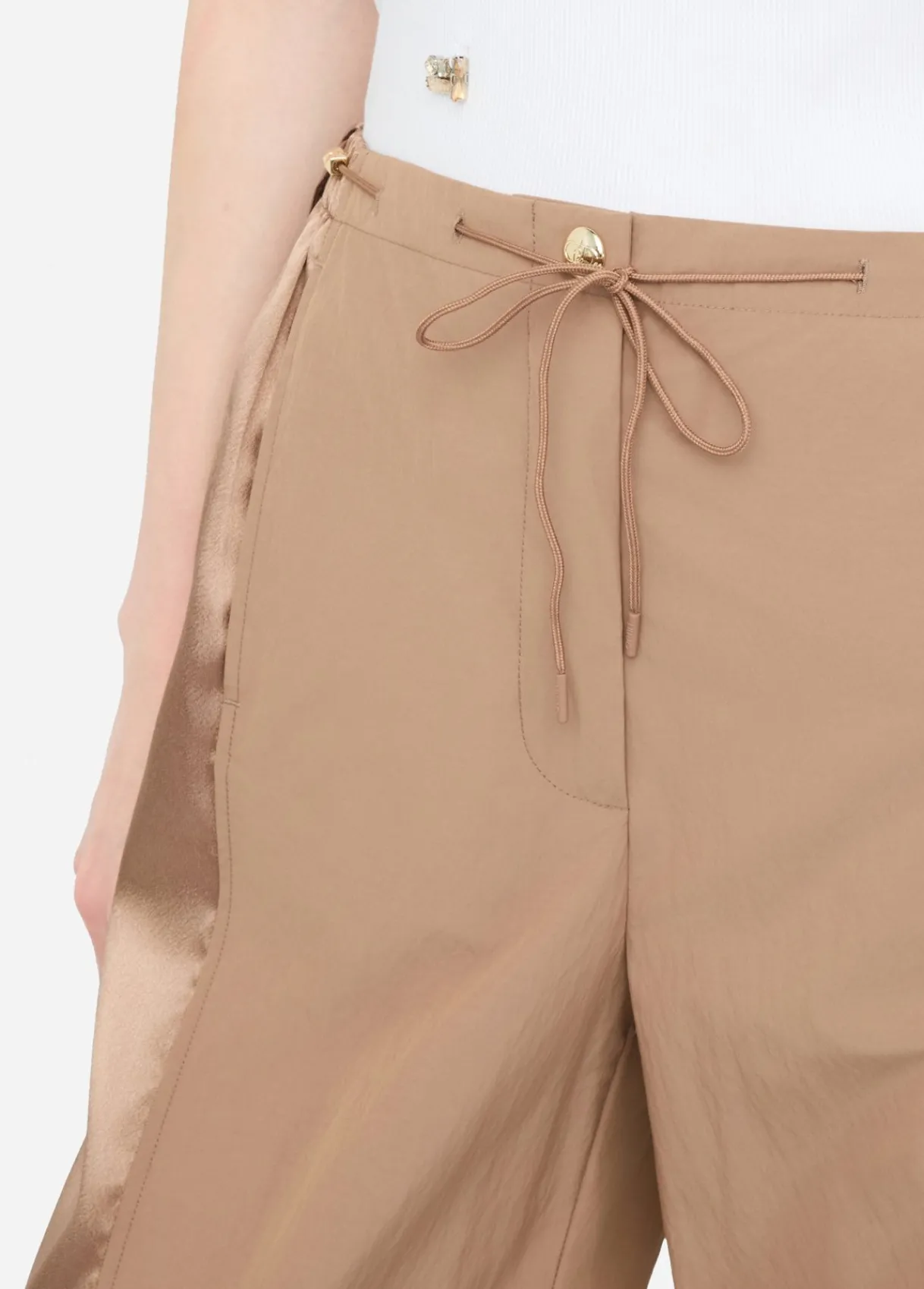 Liu Jo Pantalon de jogging en nylon et satin|Femme Vêtements De Sport|Pantalons