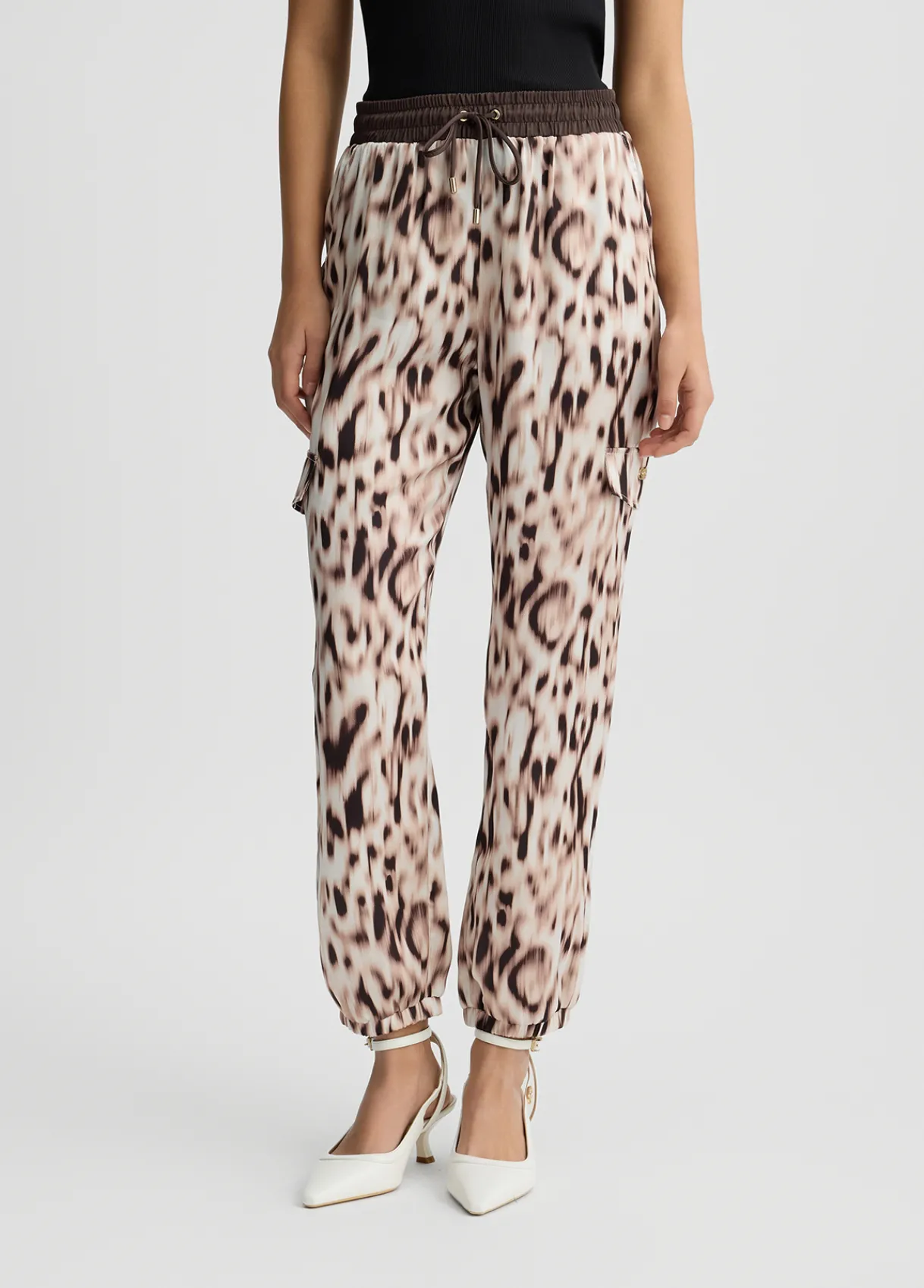 Liu Jo Pantalon de jogging en satin imprimé|Femme Vêtements De Sport|Pantalons