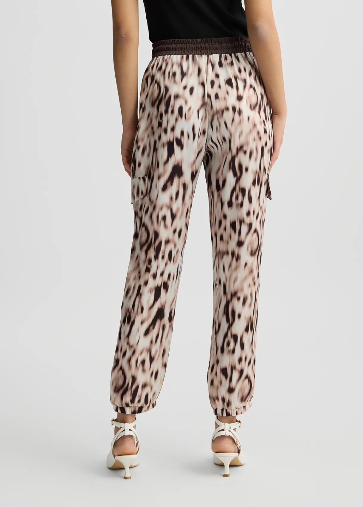 Liu Jo Pantalon de jogging en satin imprimé|Femme Vêtements De Sport|Pantalons