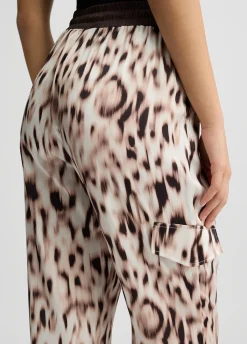 Liu Jo Pantalon de jogging en satin imprimé|Femme Vêtements De Sport|Pantalons