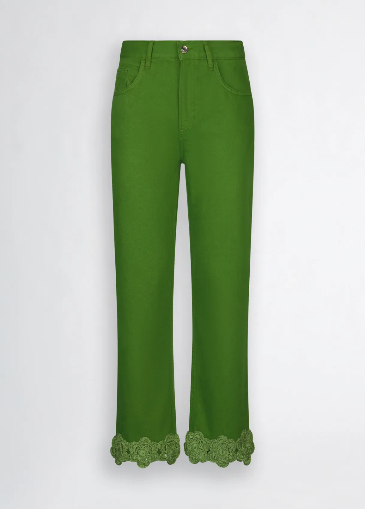Liu Jo Pantalon droit avec broderie en crochet|Femme Pantalons