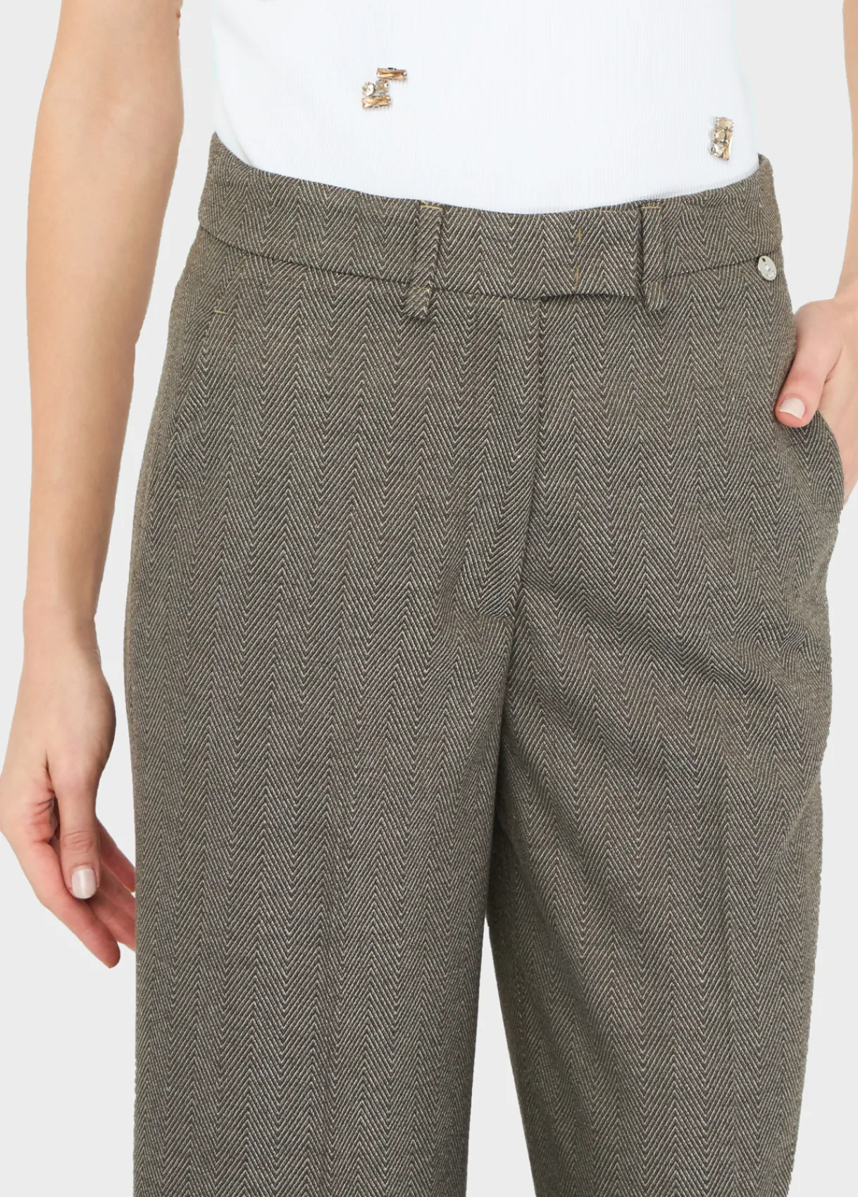 Liu Jo Pantalon droit avec pli|Femme Pantalons