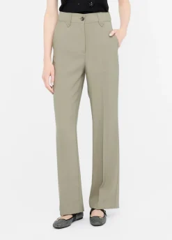 Liu Jo Pantalon droit en gabardine|Femme Pantalons
