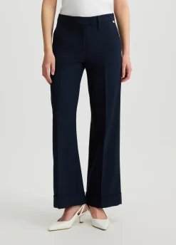 Liu Jo Pantalon droit en piqué|Femme Pantalons