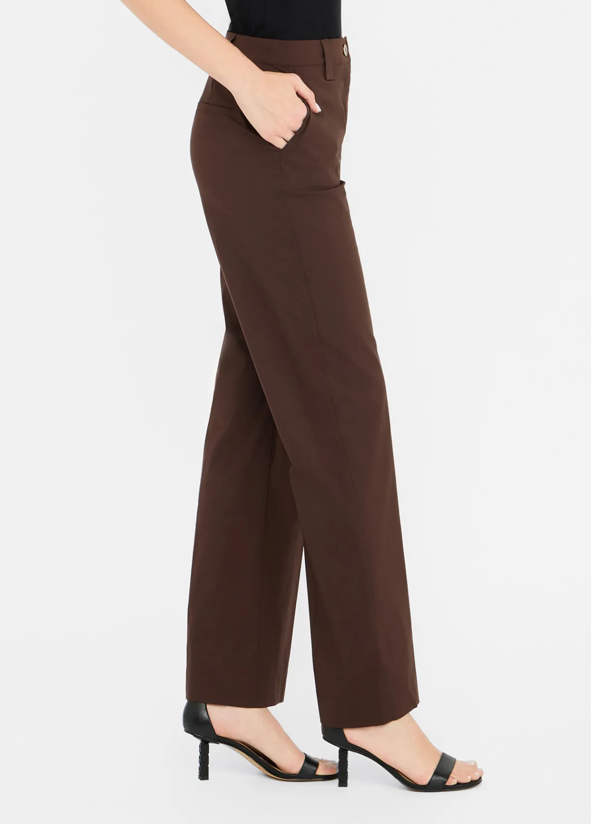 Liu Jo Pantalon droit en popeline|Femme Pantalons