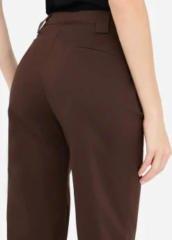 Liu Jo Pantalon droit en popeline|Femme Pantalons