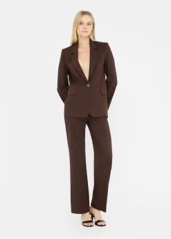 Liu Jo Pantalon droit en popeline|Femme Pantalons