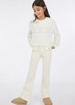 Liu Jo Pantalon en coton|Enfant Pantalons & Jupes