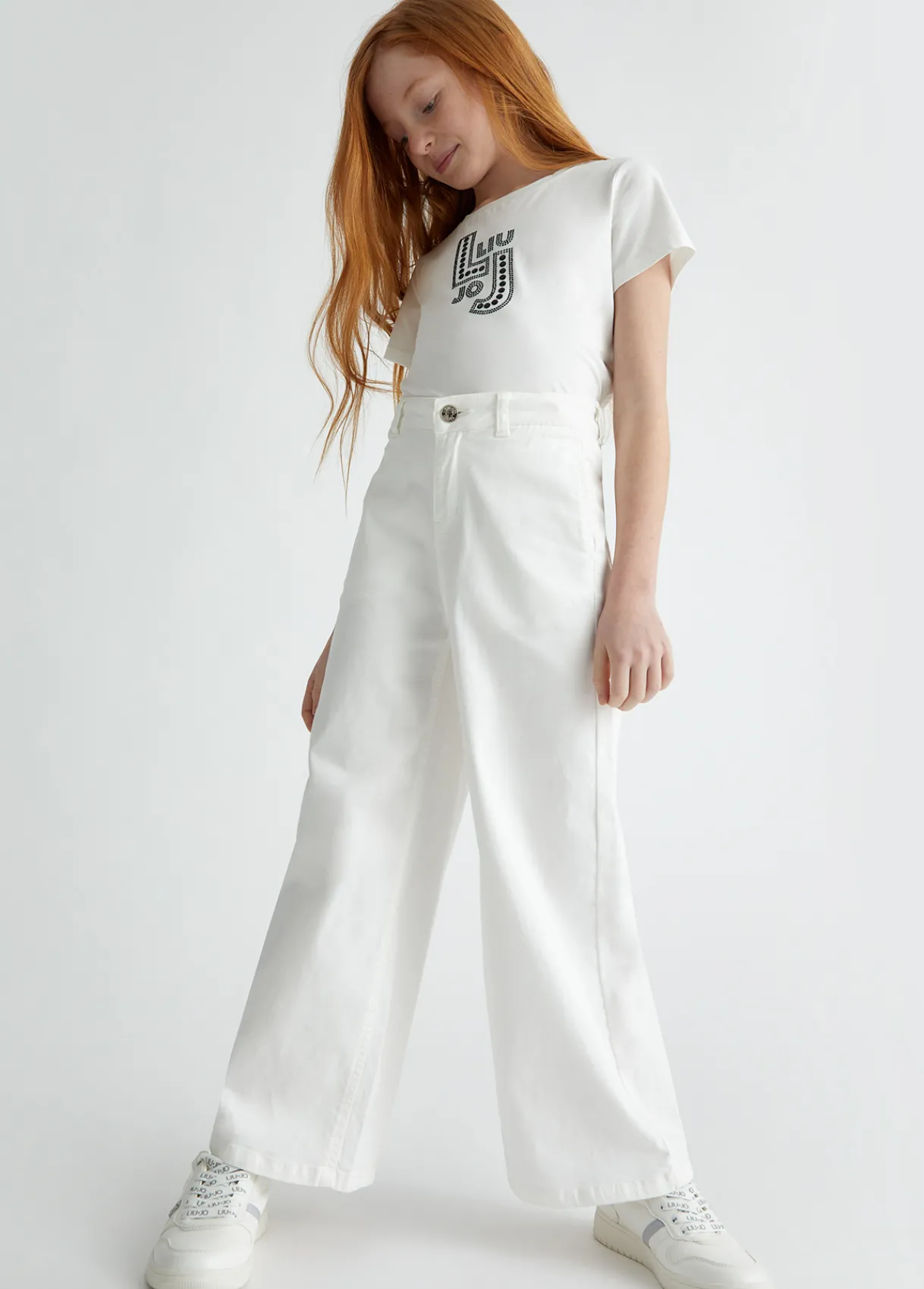 Liu Jo Pantalon en coton|Enfant Pantalons & Jupes
