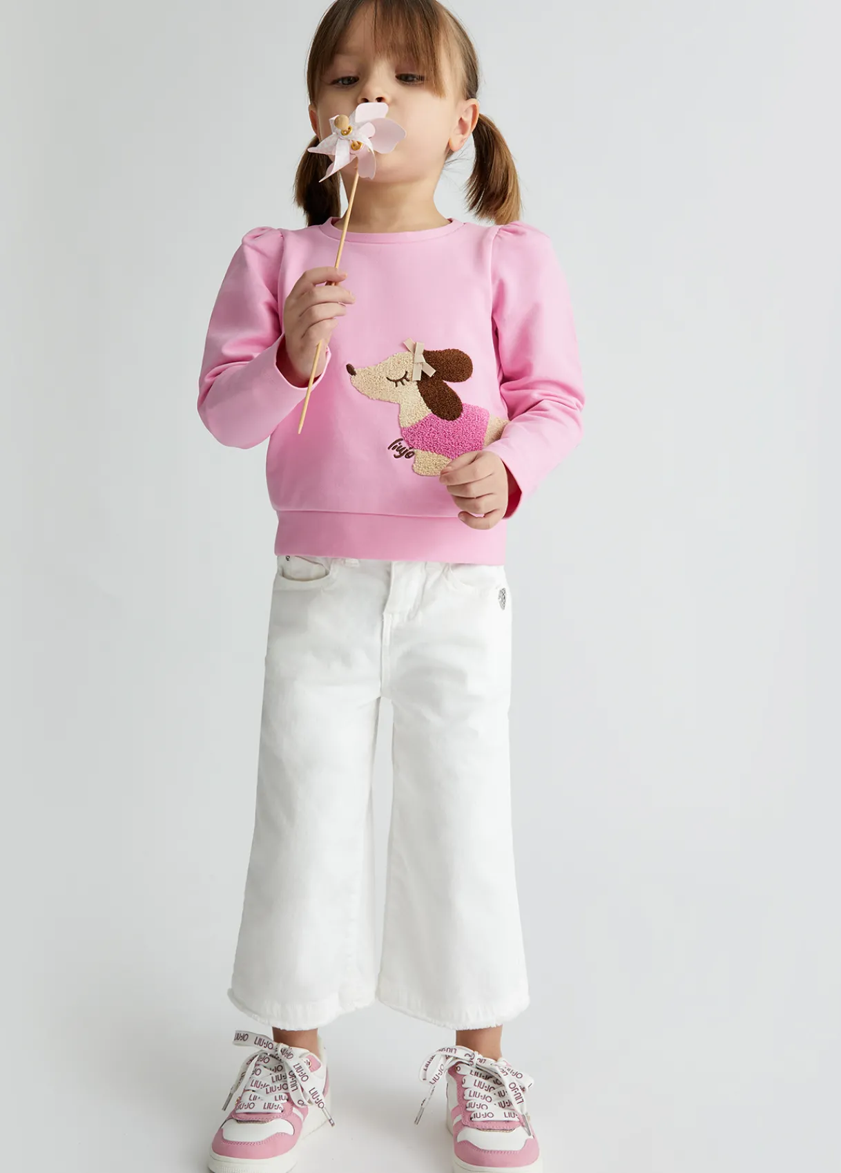 Liu Jo Pantalon en coton|Enfant Pantalons & Jupes