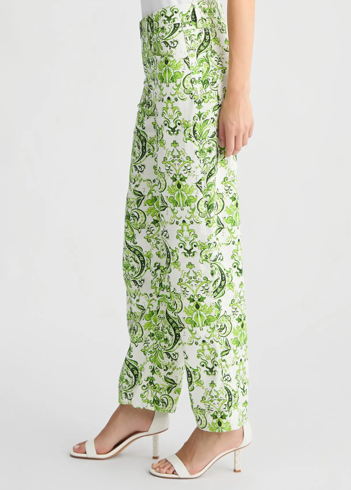 Liu Jo Pantalon en coton imprimé|Femme Pantalons