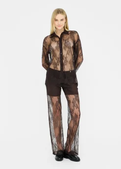 Liu Jo Pantalon en dentelle douce|Femme Pantalons