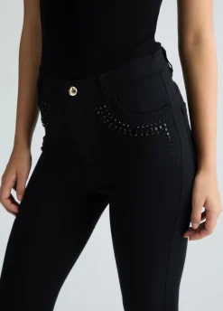 Liu Jo Pantalon en jersey avec strass|Femme Vêtements De Sport|Pantalons