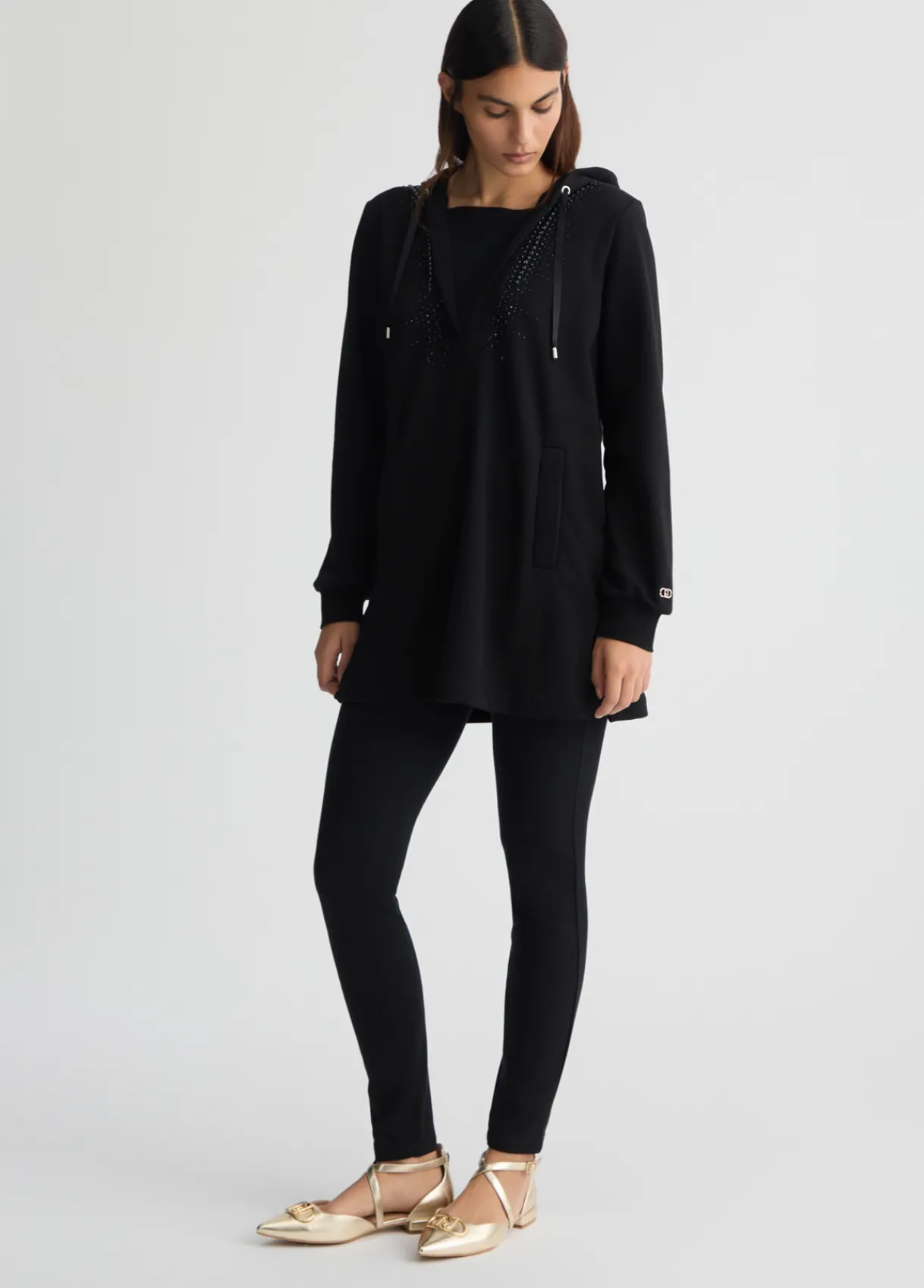 Liu Jo Pantalon en jersey avec strass|Femme Vêtements De Sport|Pantalons
