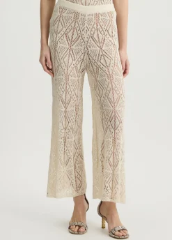 Liu Jo Pantalon en maille crochet|Femme Pantalons