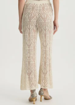 Liu Jo Pantalon en maille crochet|Femme Pantalons