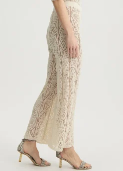 Liu Jo Pantalon en maille crochet|Femme Pantalons