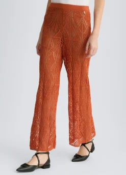 Liu Jo Pantalon en maille crochet|Femme Pantalons
