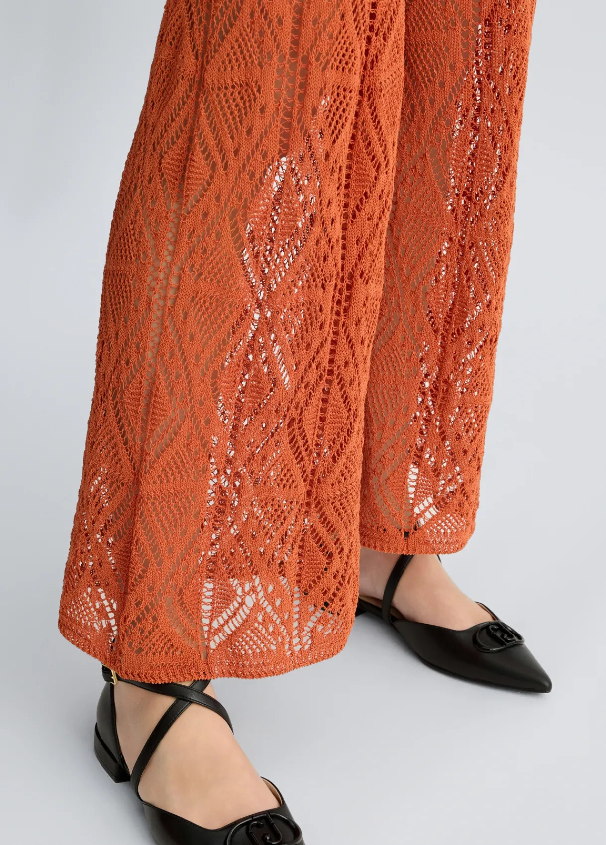 Liu Jo Pantalon en maille crochet|Femme Pantalons
