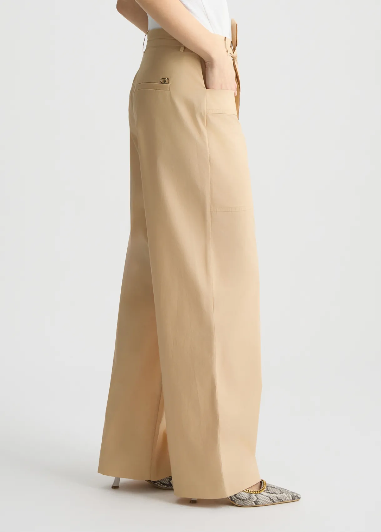 Liu Jo Pantalon en popeline|Femme Pantalons