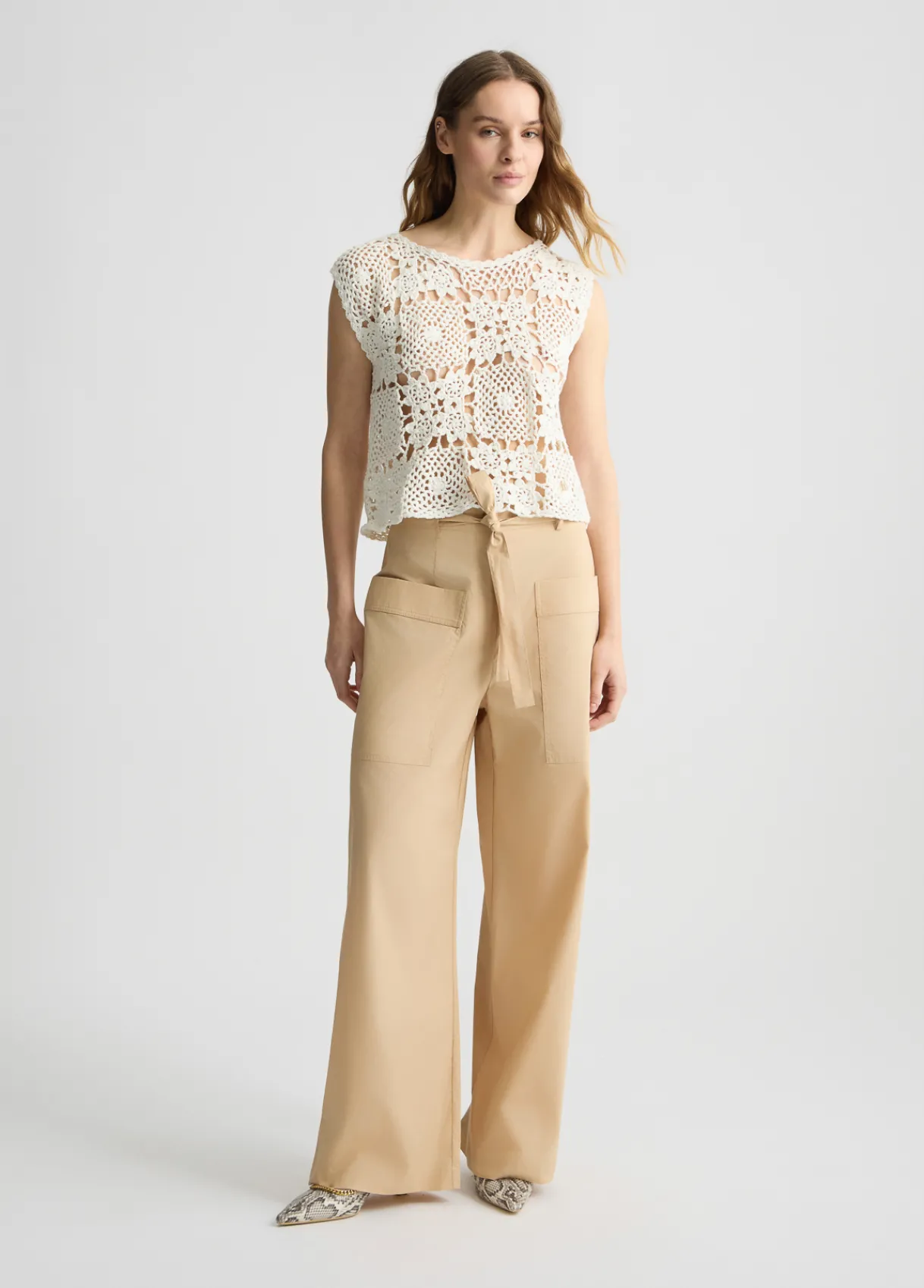 Liu Jo Pantalon en popeline|Femme Pantalons