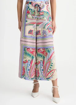 Liu Jo Pantalon en satin imprimé|Femme Pantalons