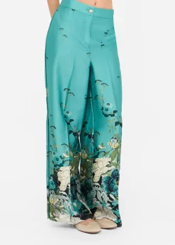 Liu Jo Pantalon en sergé imprimé|Femme Pantalons|Cérémonie