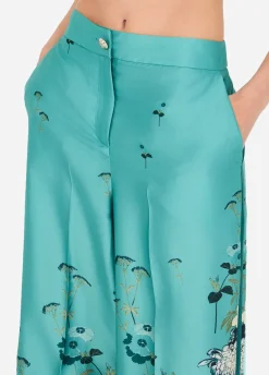 Liu Jo Pantalon en sergé imprimé|Femme Pantalons|Cérémonie