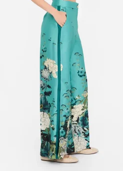Liu Jo Pantalon en sergé imprimé|Femme Pantalons|Cérémonie