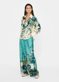 Liu Jo Pantalon en sergé imprimé|Femme Pantalons|Cérémonie