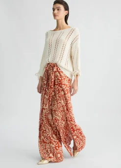 Liu Jo Pantalon en sergé imprimé|Femme Pantalons