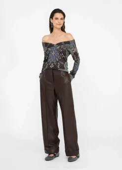 Liu Jo Pantalon en tissu enduit|Femme Pantalons