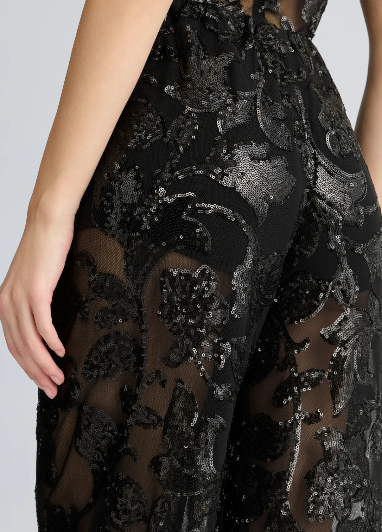 Liu Jo Pantalon en tulle brodé|Femme Pantalons|Cérémonie