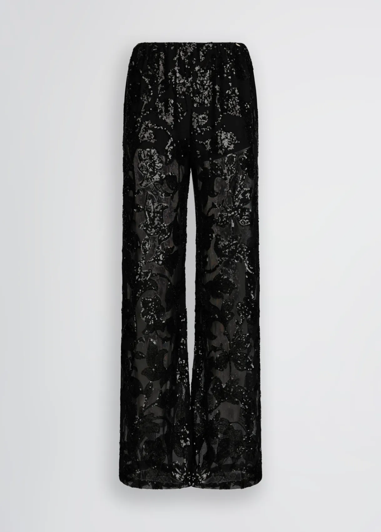 Liu Jo Pantalon en tulle brodé|Femme Pantalons|Cérémonie
