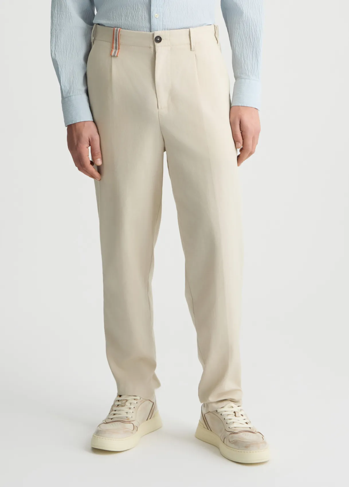 Liu Jo Pantalon jacquard en lin mélangé|Homme Pantalons